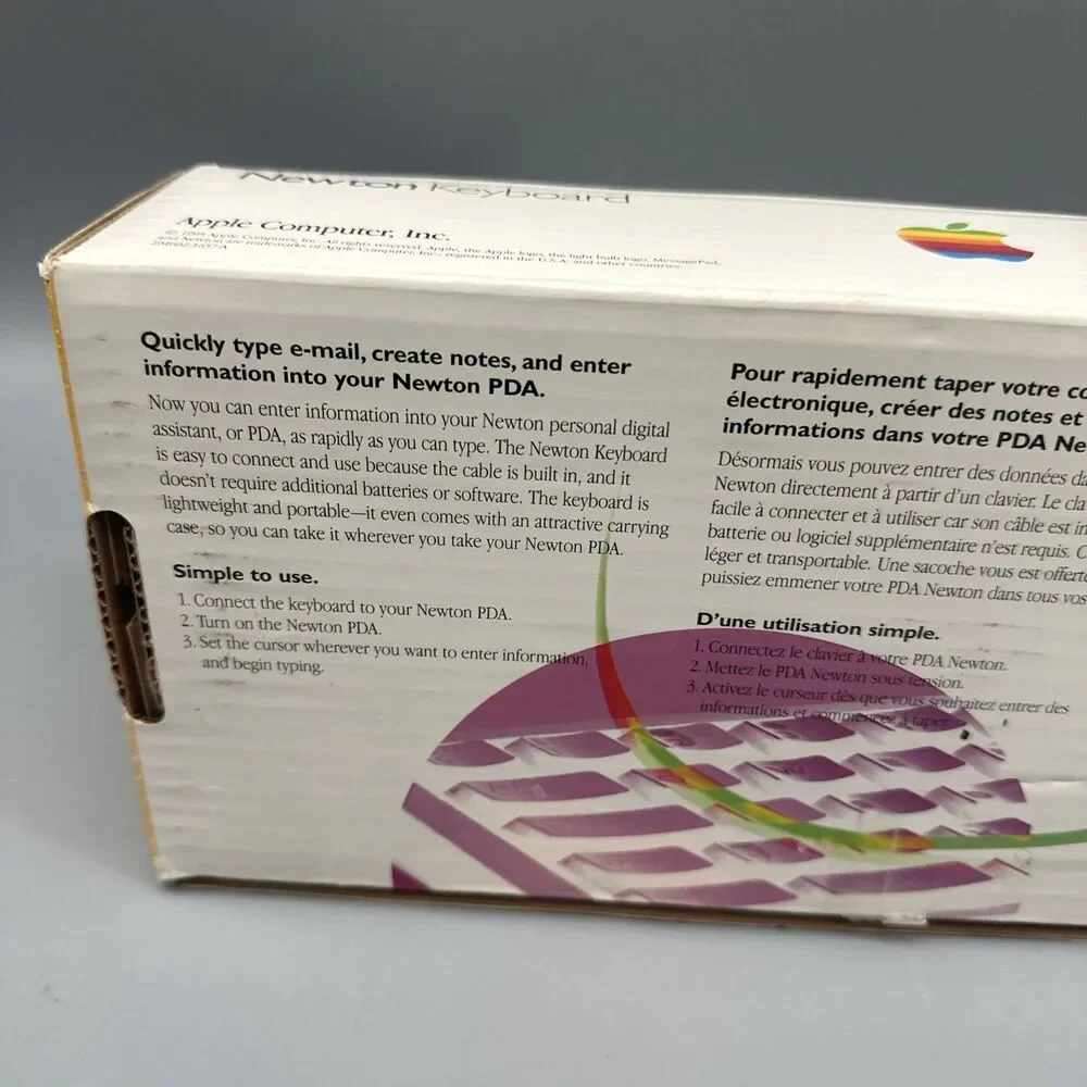  Apple Newton Keyboard in Original Packaging Box Carry Pouch X004 X0035LL/A